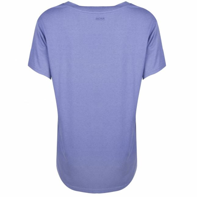 Casual Womens Blue Taover V Neck S/s T Shirt