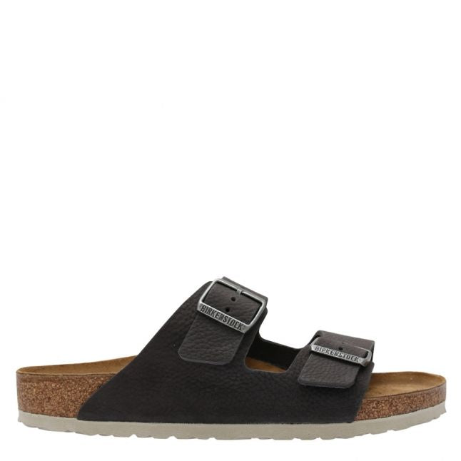 Mens Grey Arizona Nubuck Sandals