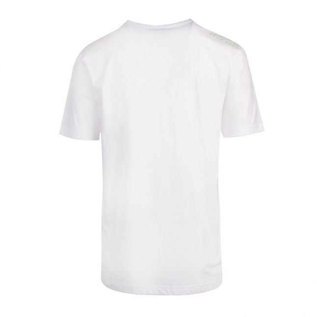 Athleisure Mens White Tee Small Logo S/s T Shirt