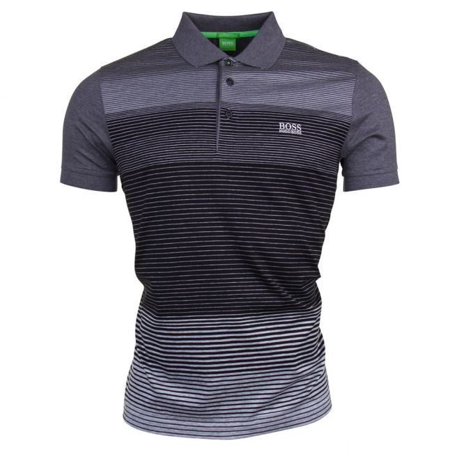 Black Paddy 3 Stripe S/s Polo Shirt