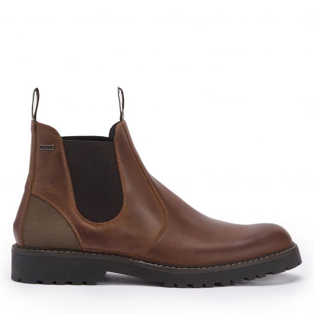 Mens Teak Patton Chelsea Boots