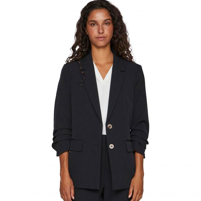 Womens	Black Beauty Vimary Ruching Blazer