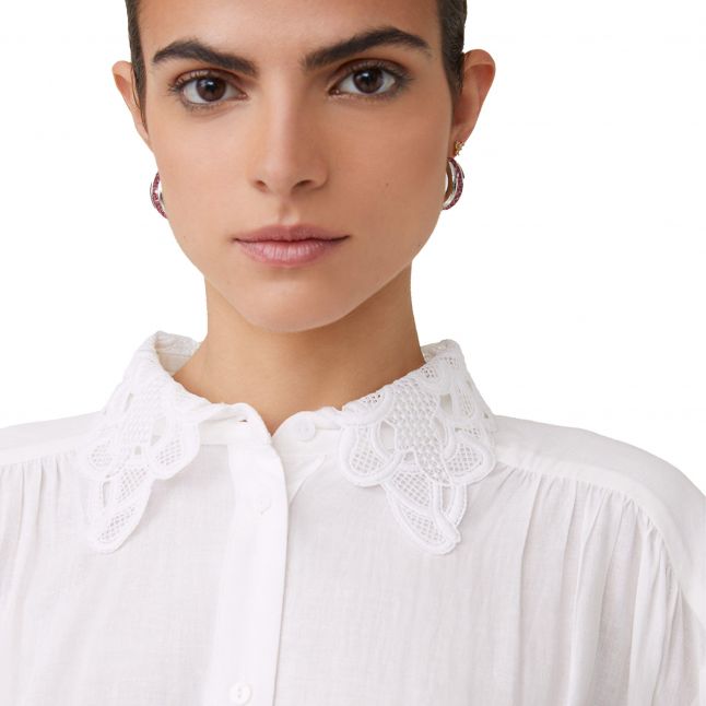 Womens Blanc Leyla Embroidered Blouse