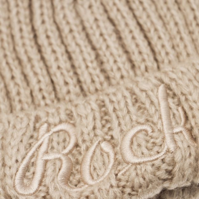 Girls Gold Rock Pom Hat