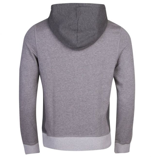 Casual Mens Light Grey Zeroes Hooded Zip Sweat Top