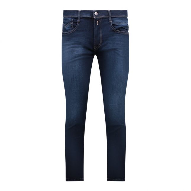 Mens Dark Blue Anbass Slim Fit Jeans