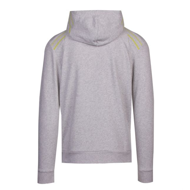 Athleisure Mens Light Grey Saggy 1 Hooded Zip Thru Sweat Top