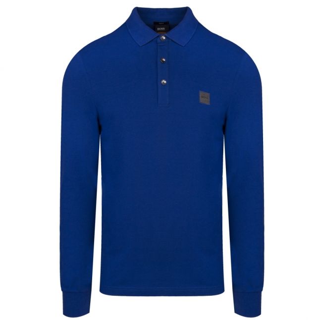 Casual Mens Blue Passerby Slim Fit S/s Polo Shirt