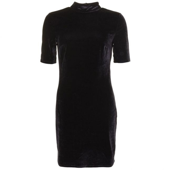 Womens Black Vifennie Velvet Dress