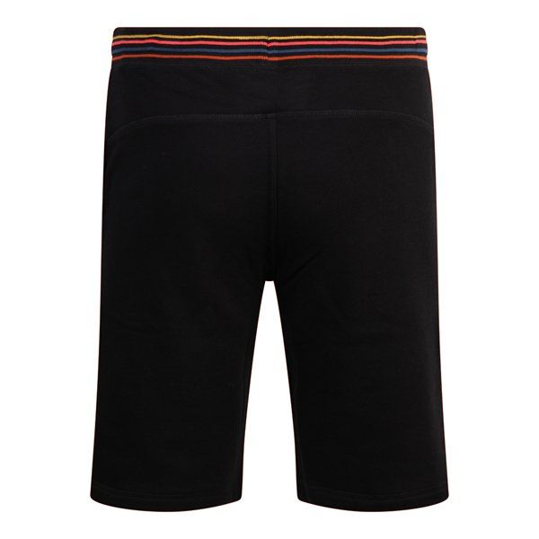 Mens Black Artist Rib Lounge Shorts