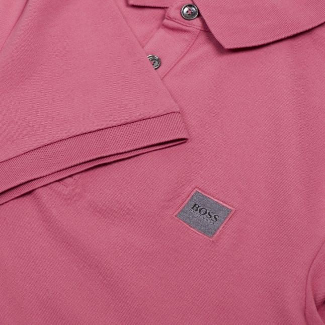 Casual Mens Dusky Pink Passenger Slim Fit S/s Polo Shirt