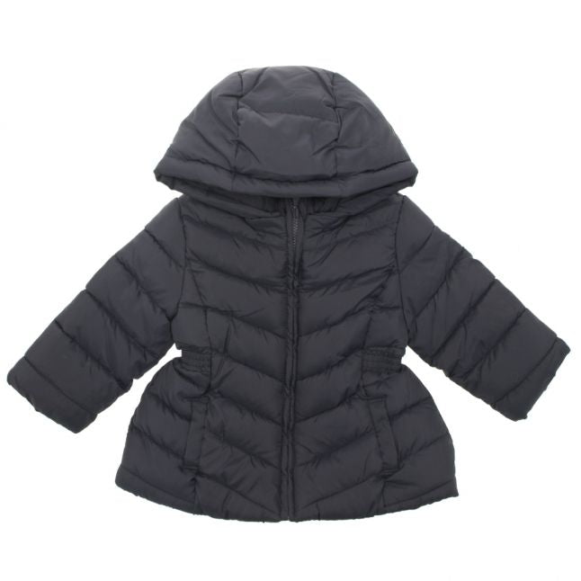 Infant Navy Padded Hooded Coat