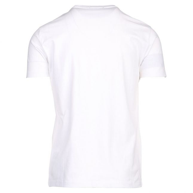 Mens White Circle Logo S/s T Shirt