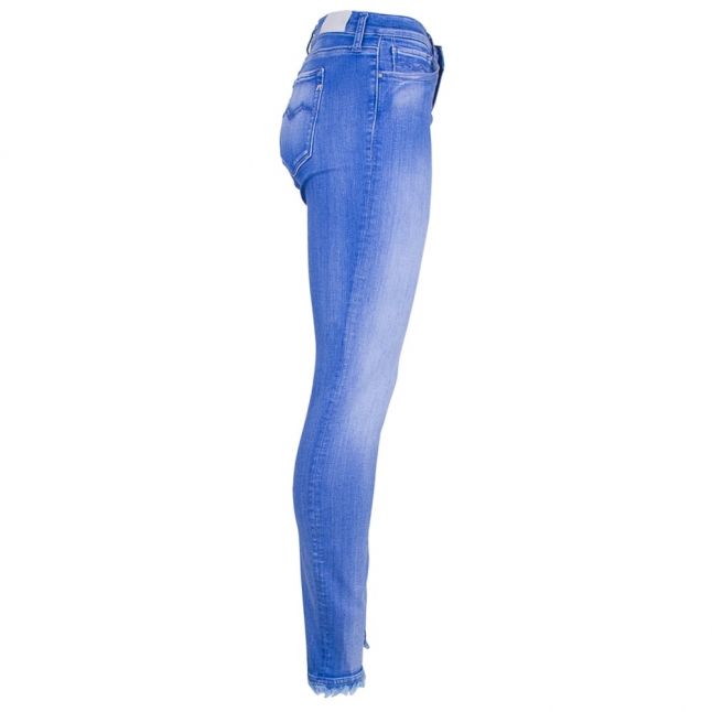 Womens Blue Wash High Rise Ankle-Zip Joi Skinny Fit Jeans