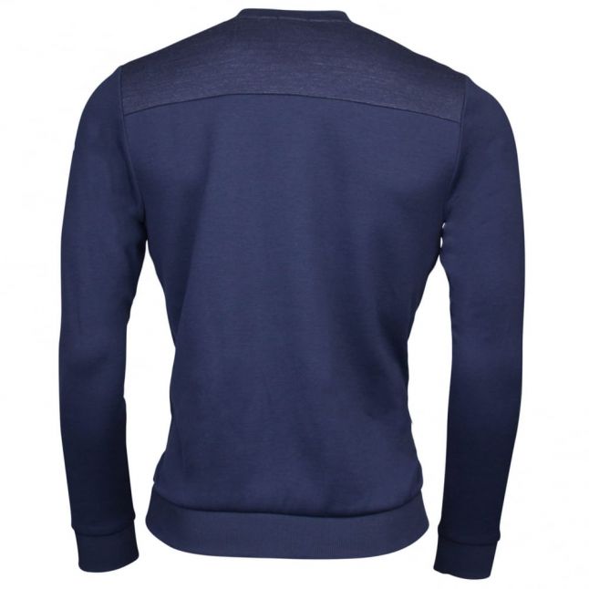 Athleisure Mens Navy Salbo Crew Sweat Top