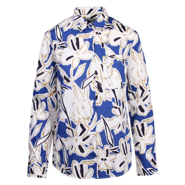 Womens Cobalt Blue Lucky Rabbit L/s Shirt