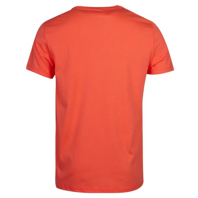 Mens Light Red Big Logo Beach S/s T Shirt