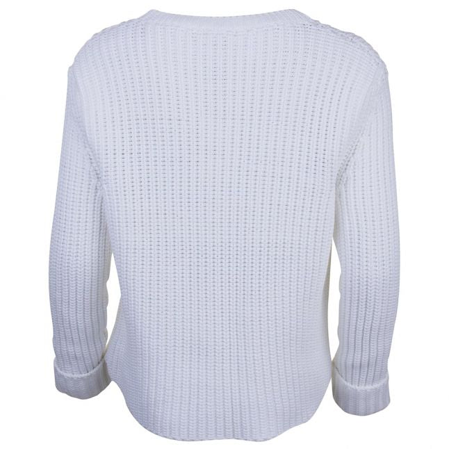 Lifestyle Womens White Clove Hitch Knitted Jumper