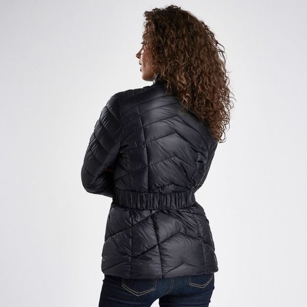 Womens Black Morzine Quilted Jacket