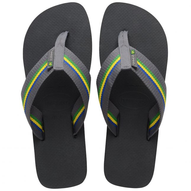 Mens New Graphite Urban Brasil Flip Flops