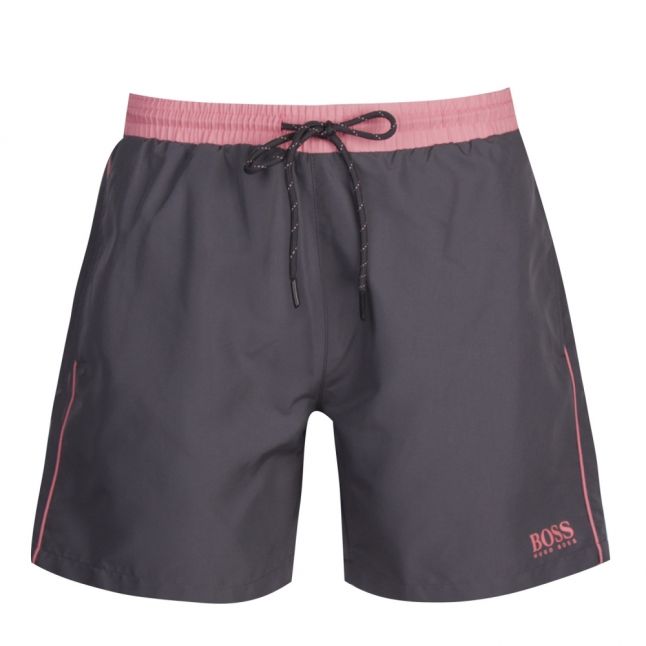 Mens Charcoal Starfish II Small Logo Swim Shorts