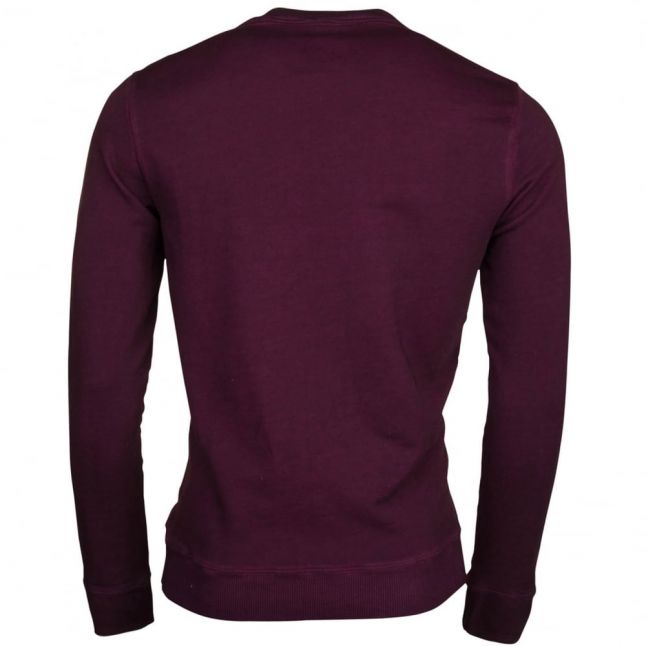 Casual Mens Open Red Wlan Crew Sweat Top