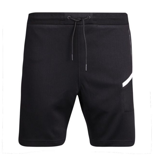 Mens Jet Black Belway Mesh Sweat Shorts