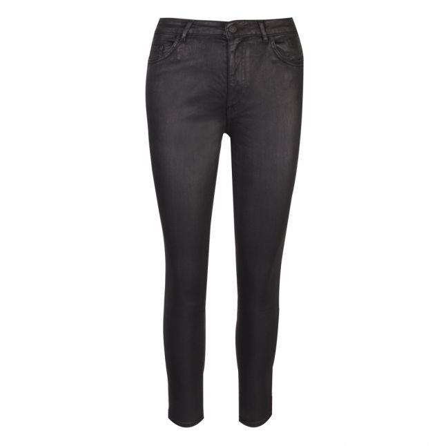 Casual Womens Black J11 Magalia Coated Skinny Fit Jeans