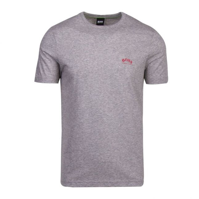 Athleisure Mens Grey Tee Curved S/s T Shirt