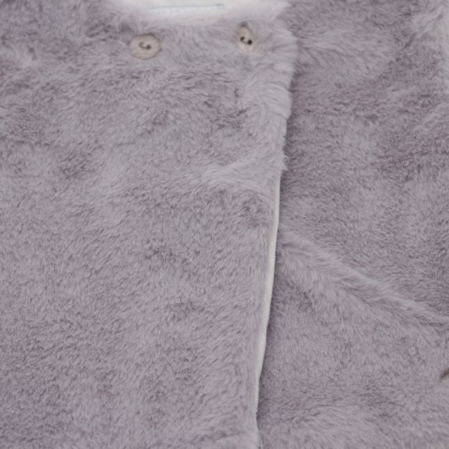 Infant Grey Faux Fur Gilet