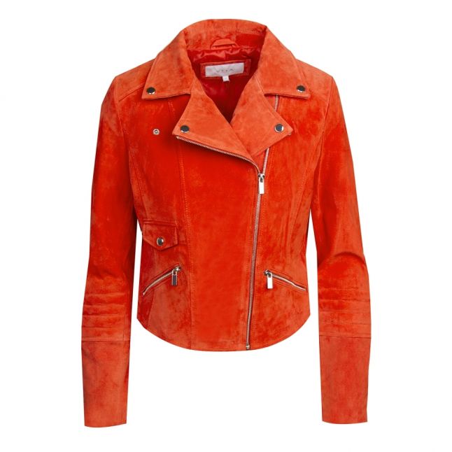 Womens Poinciana Vijolly Suede Jacket