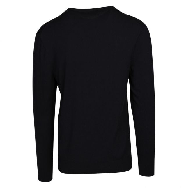 Mens Navy San Claudio Crew Neck Knitted Top