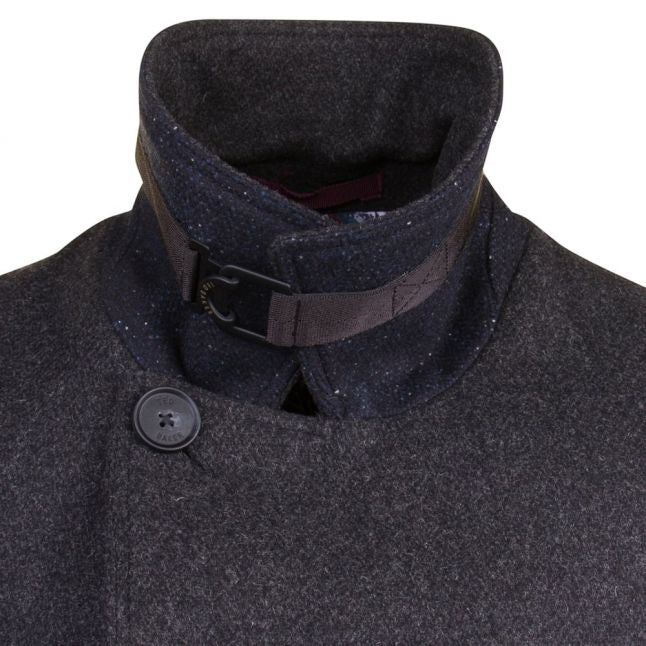 Mens Charcoal Zachary Wool Peacoat