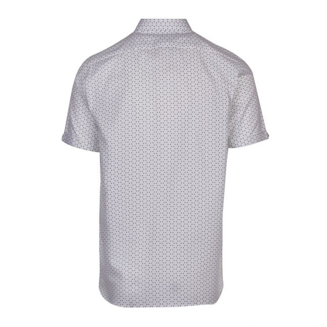 Mens White Mathew Triangle S/s Shirt