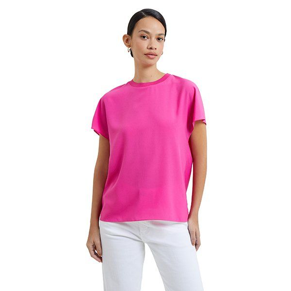 Womens Wild Rosa Crepe Light Crew Neck S/s T Shirt