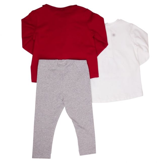 Baby Maroon 3 Piece Leggings Set