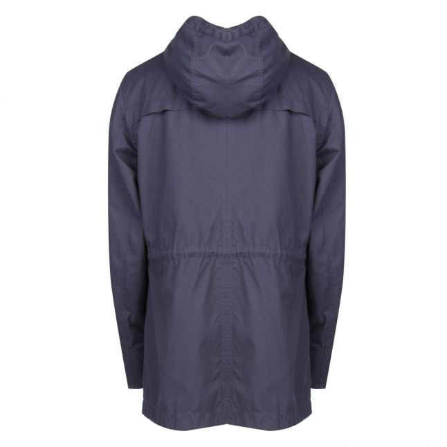 Mens Navy Okian-W Hooded Jacket