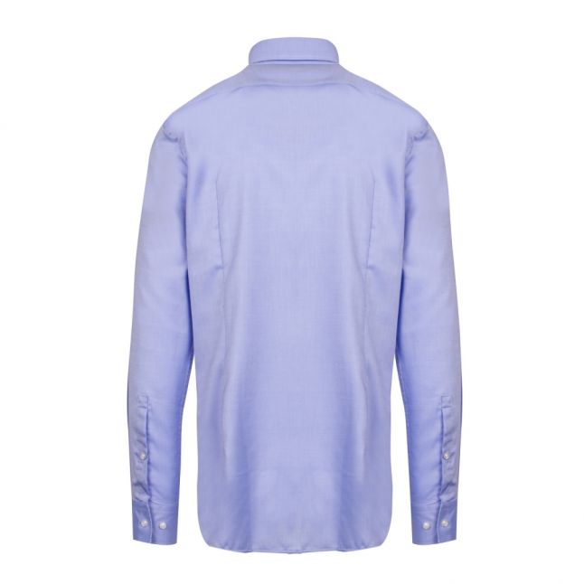 Mens Light Blue Koey Trim Slim Fit L/s Shirt