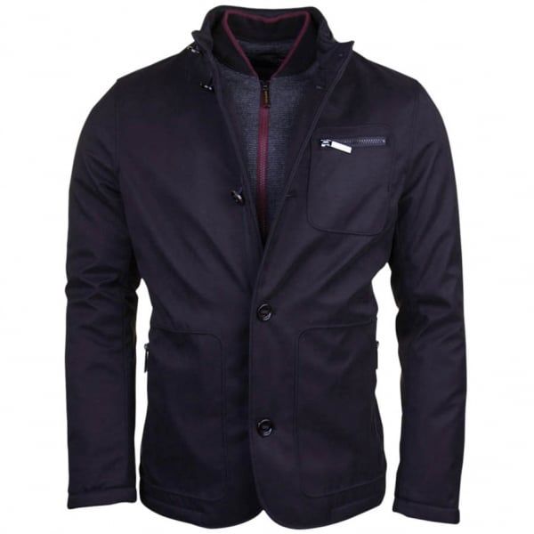 Mens Black Romeo Jacket With Detachable Inner