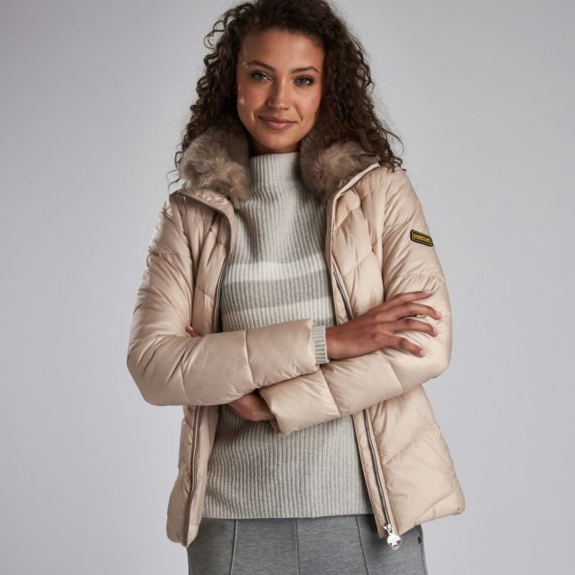 Womens Oyster Nurburg Quilted Jacket