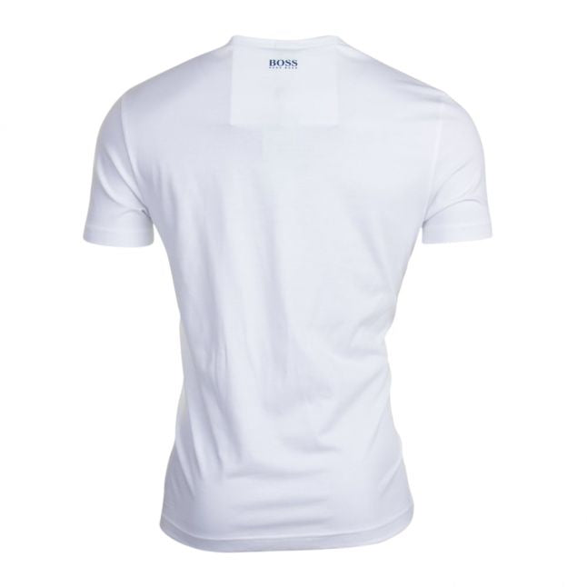 Mens White Logo Tee 1 S/s T Shirt