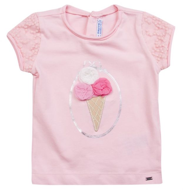 Girls Rose Ice Cream Cone S/s T Shirt