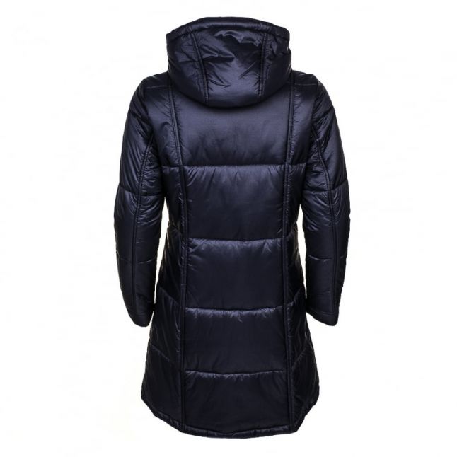 Womens Black Fairing Quilted Parka