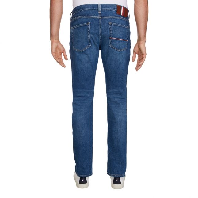 Mens Crane Blue Bleecker Slim Fit Jeans