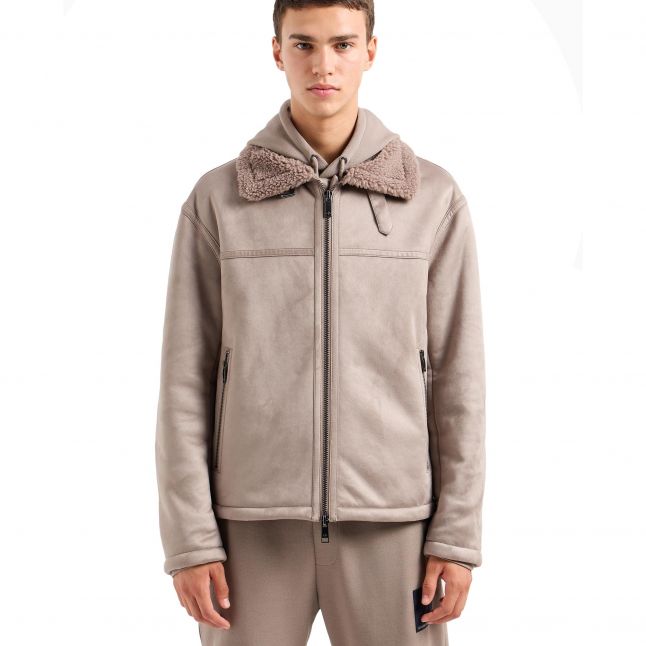 Mens Driftwood Suedette Jacket