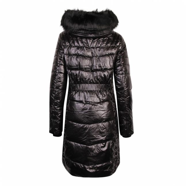 Womens Black Premium Hayes Quilted Coat