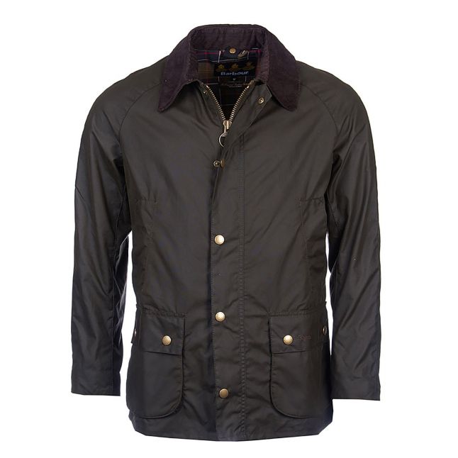 Mens Olive Ashby Waxed Jacket