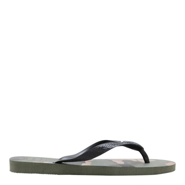 Mens Green Camo Flip Flops