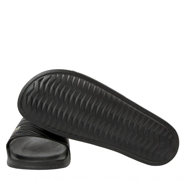 Mens Black Nyro Zebra Slides