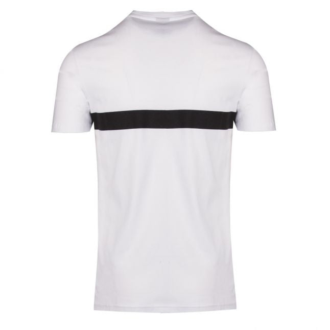 Mens Off White Logo Stripe Slim Fit Beach S/s T Shirt